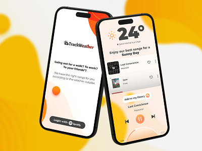 TrackWeather - App Design app branding design graphic design logo ui