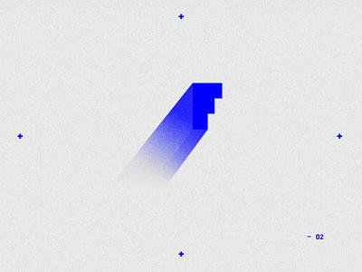Fluorite F blue design graphic identity logo mark symbol