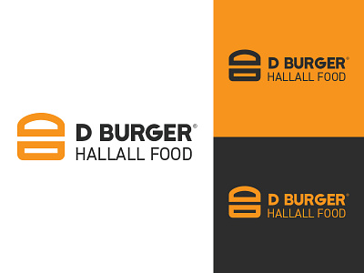 D Burger d identity letter logo mark monogram paper print published symbol typeface