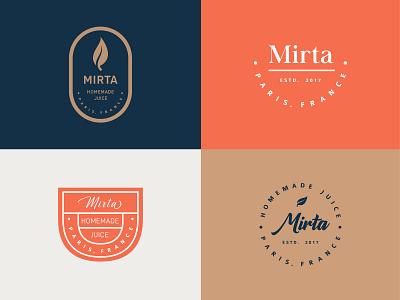 Mirta homemade juice, for client in Paris branding identity illustration logo mark packagingdesign symbol typography