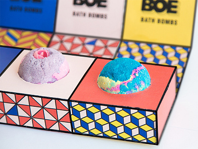 BOE bath bomb brand identity branding design graphic design package design packaging patterns