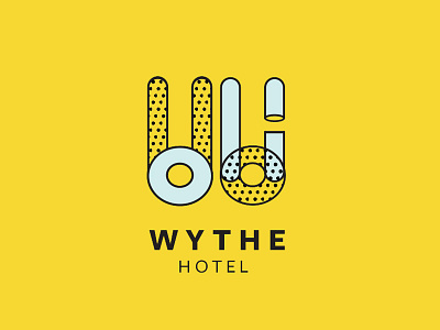 Wythe Hotel brand identity branding hotel branding hotel logo letterform logo pictorial mark