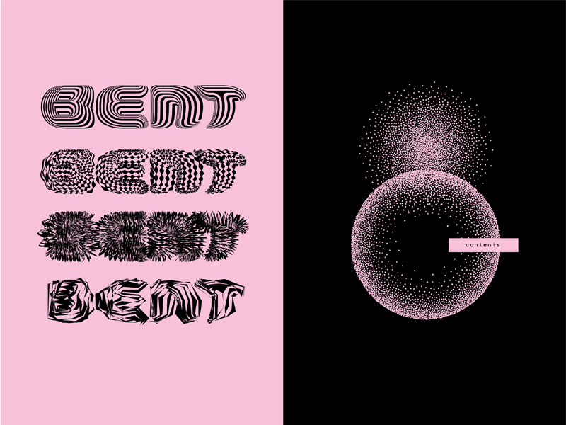 BENT editorial editorial design experimental experimental design gif photography print typography zine zine design