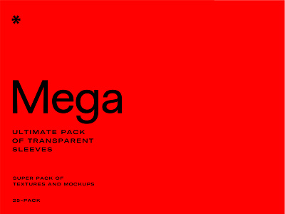 MEGA – Transparent Sleeve Pack
