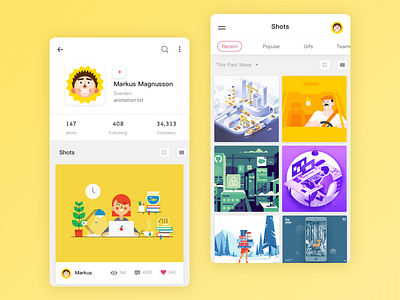 Dribbble App