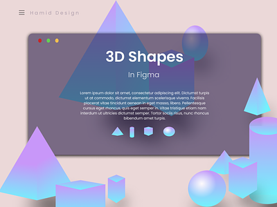 3D shapes 3d animation branding design ui ux vector web