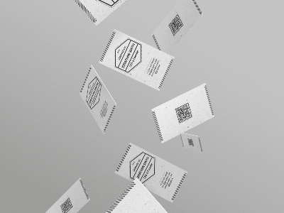 Simple Textured Business Card business card cardboard creative elegant hipster minimalist original paper paperboard qr code smart texture