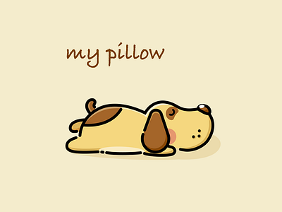 My Pillow dog illustration