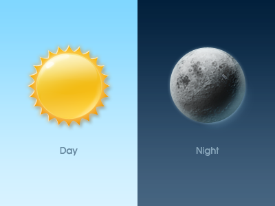Day and night iocn