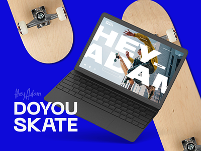 DOYOU SKATE Landing page art direction brand branding concept design landingpage logo ui ux