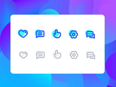 A set of icons