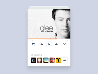 Music Player Concept Design app clean ios minimal mobile music player profile song streaming ui ux