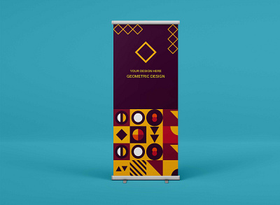 GEOMETRIC BANNER DESIGN banner branding design geometri graphic design logo