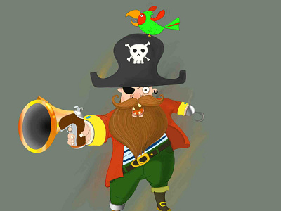 The Pirate design graphic design illustration