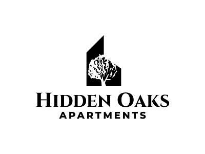 hidden oaks branding brandlogo cleverlogo design doublemeaning graphic design hidden illustration logo negatispace oaks simple vector