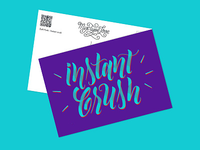 MixTypeLove - Daft Punk - Instant Crush letters mixtypelove postcard