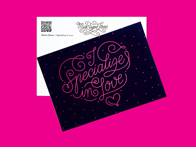 MixTypeLove - Sharon Brown - I specialize in love letters mixtypelove postcard
