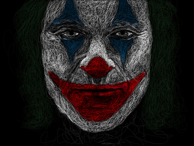 The Joker graphic design illustration