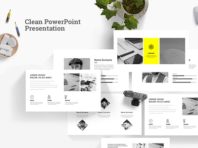 Clean PowerPoint Presentation Template business clean design marketing plan powerpoint presentation template