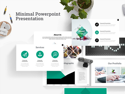 Minimal Powerpoint Presentation business clean design marketing minimal plan powerpoint presentation template
