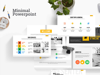 Minimal Powerpoint Template business clean design free marketing minimal plan powerpoint presentation template
