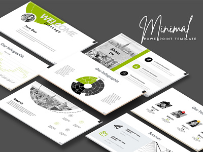 Minimal Powerpoint Presentation business clean design marketing minimal plan powerpoint presentation template