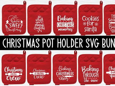 Christmas Pot Holder Svg Bundle christmas pot holder svg bundle oven mitt svg bundle