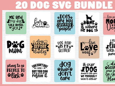 Dog Svg Bundle calligraphic dog svg bundle