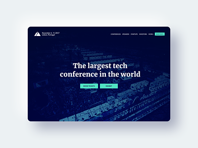 Web Summit branding conference dark ui design logo typography ui vector web webdesign website