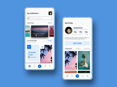 Tourism App UI Design app design ui ux