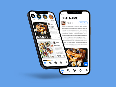 Dishes App app design ui ux