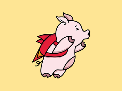 Turbo pig logo animal cartoon character comic cute friendly fun funny illustraion logo logodesign mascot outline pig pig logo piggy symbol turbo