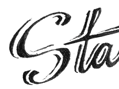 Sta... custom drawing hand lettering logo sketch