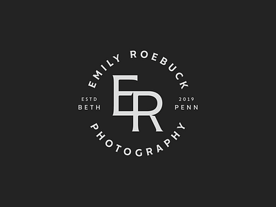 Emily Roebuck Photography badge bethlehem logo monogram p pennsylvania photographer photography r