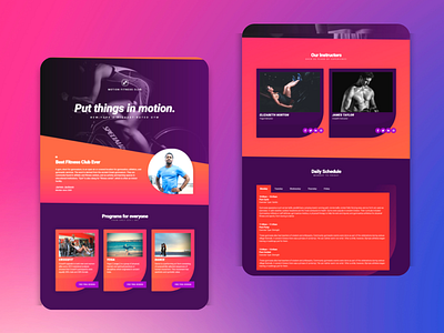 Gym website animation design fitness website gym website illustration landing page motion graphics web design web development website builder website design website maker wordpress wordpress website