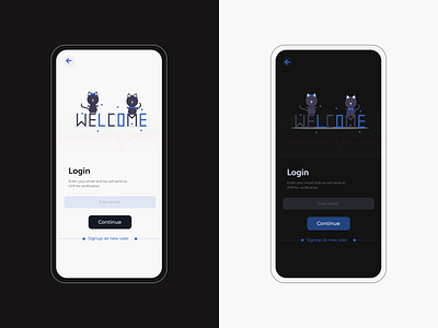 Login (Day and Night) darkmode design eyecatchy design illustration lightmode login login design loginscreen mobile app mobile app design mobile design typography ui user interface ux vector