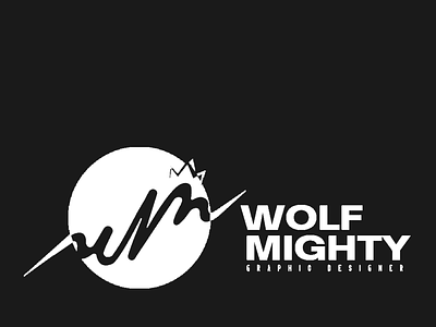 Wolf Mighty Logo White