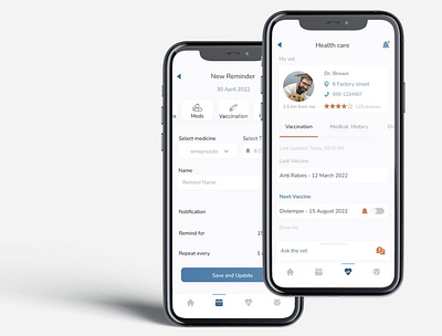 Pet Health Care App app design graphic design illustration logo ui ux