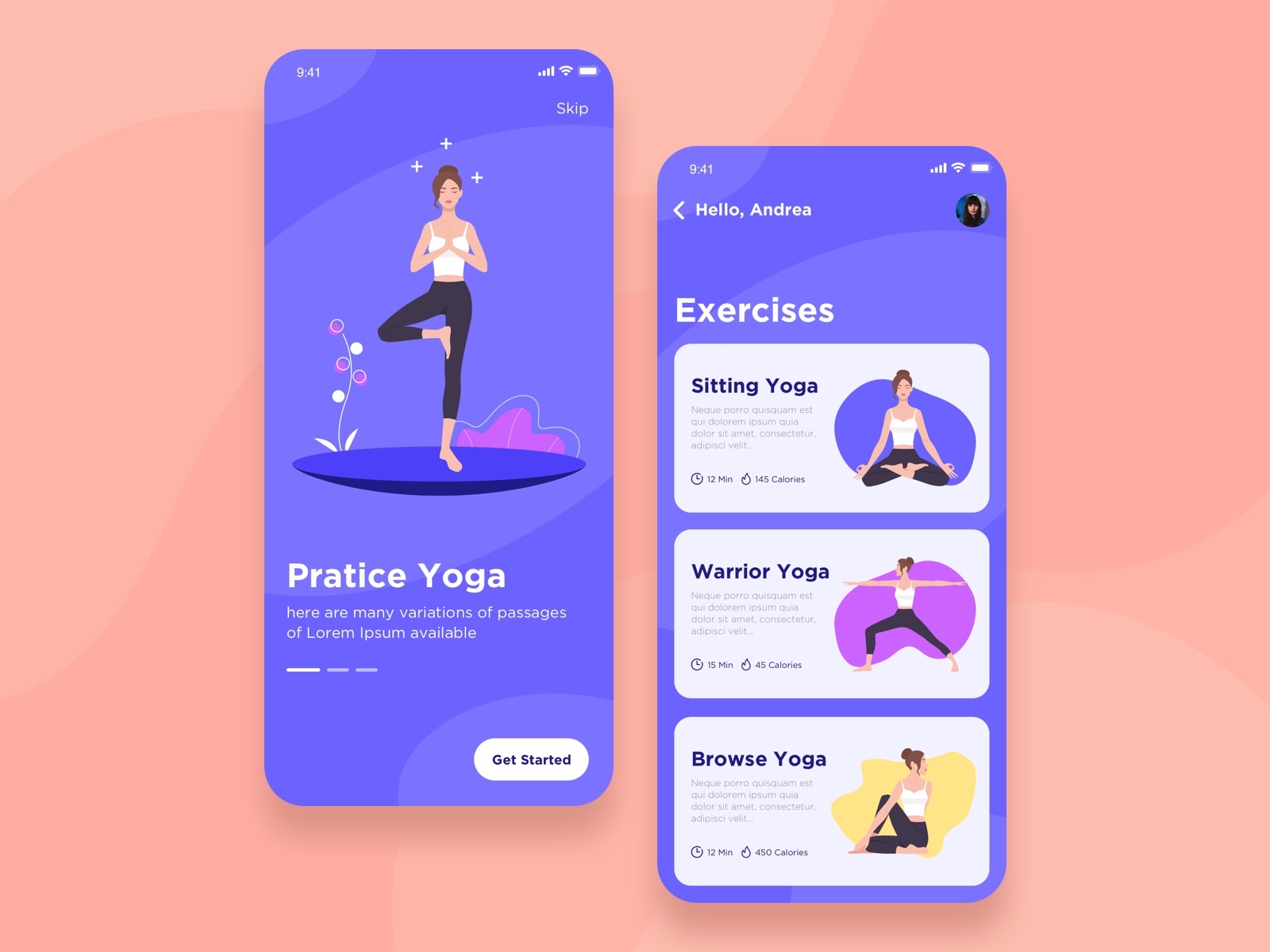 Yoga App by Mert Gültekin on Dribbble