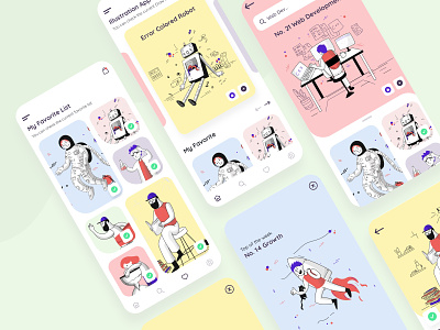 Illustration App app design application cart flat illustraion illustration app shopping app uidesign uiux uxdesign