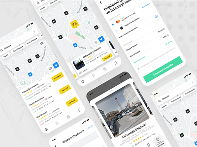 Car parking concept app app design application branding car parking interface parking app ui ui design ux ux design