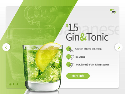 Gin Board dashboard gin interactive landing page ui website