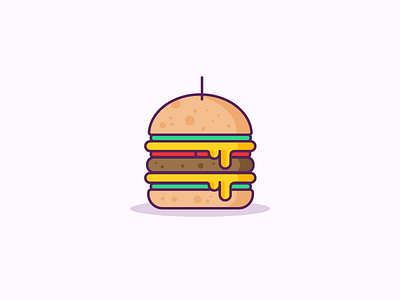 Because we love burgers. american bread burger cheddar cheese fast food hamburger minimalist steak tomatoes