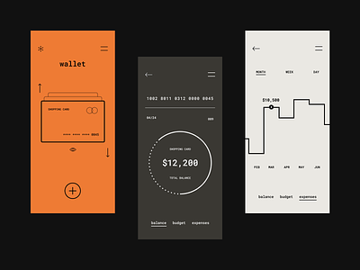 Minimalistic Wallet app bank brutalism clean coin crypto financial app fintech investment ios minimal mobile mobile app mobileapp money ui uidesign ux wallet