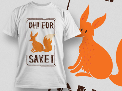 OH! FOR SAKE! 3d design graphic design illustration t shirt design typography vector