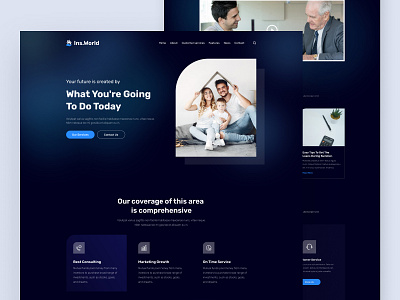 Insurance Website Landing Page design health health app health care health insurance healthy home page ui homepage insurance insurance company insuretech landing design landing page design life insurance ui ux web webdesign website