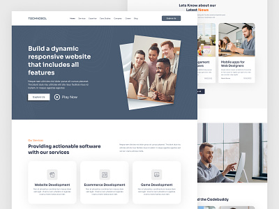 IT Solutions Website Landing Page