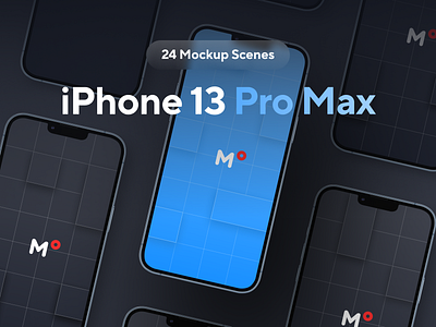 24 iPhone 13 Mockups Pack Announce