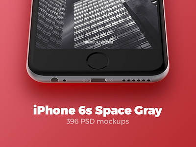396 iPhone 6s Space Gray mockups