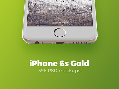 396 iPhone 6s Gold mockups
